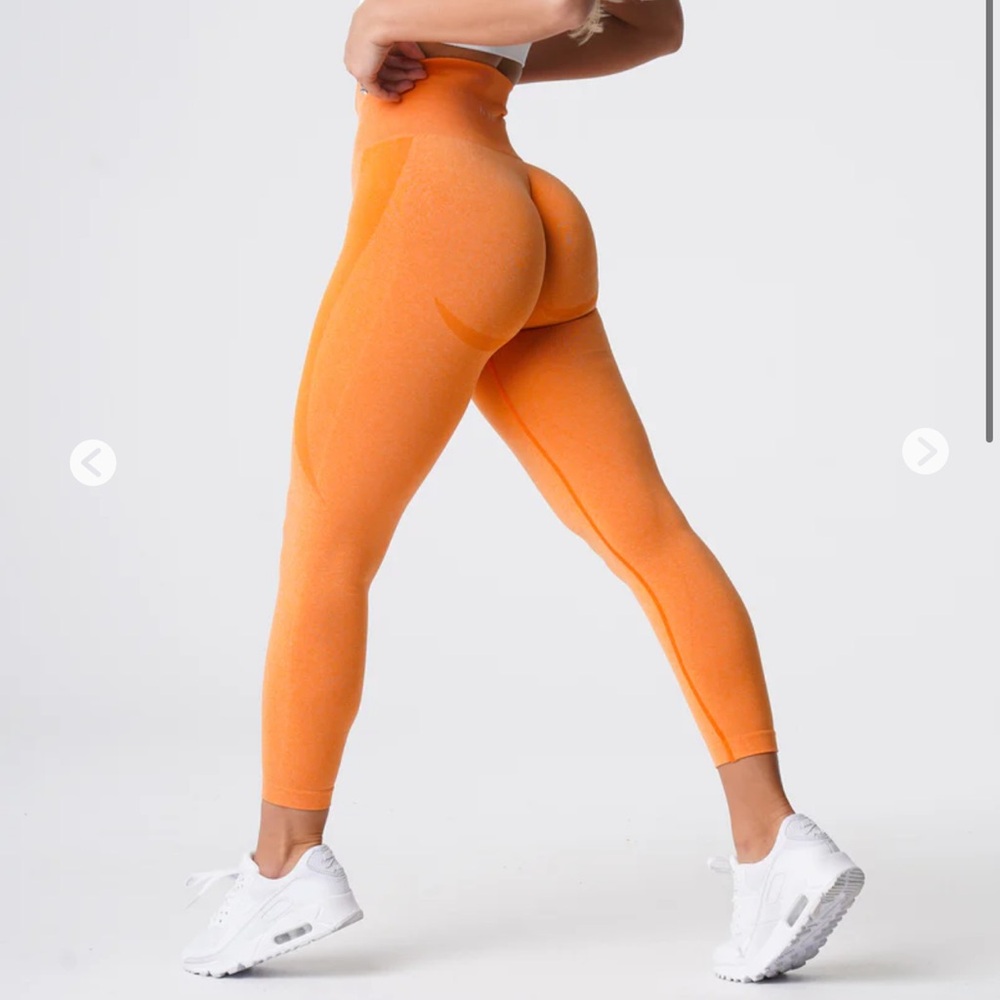 NVGTN Contour Seamless Leggings - Sunset Orange